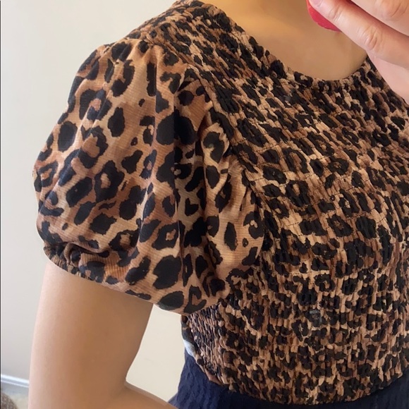 Zara leopard top. Fits s - Picture 5 of 8